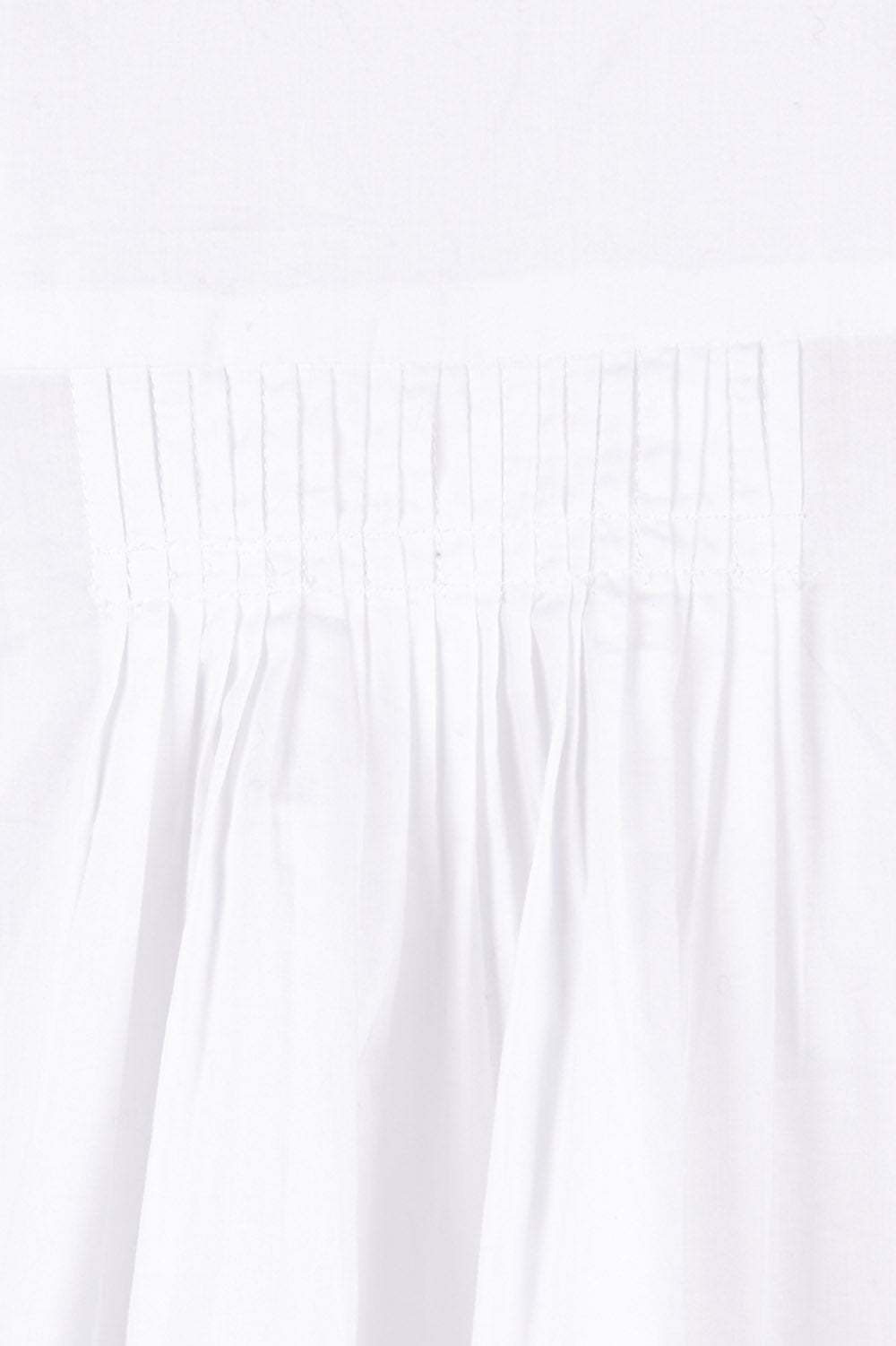 Product shot of The Duchess Shirt in colour White (White), detail