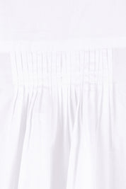 Product shot of The Duchess Shirt in colour White (White), detail