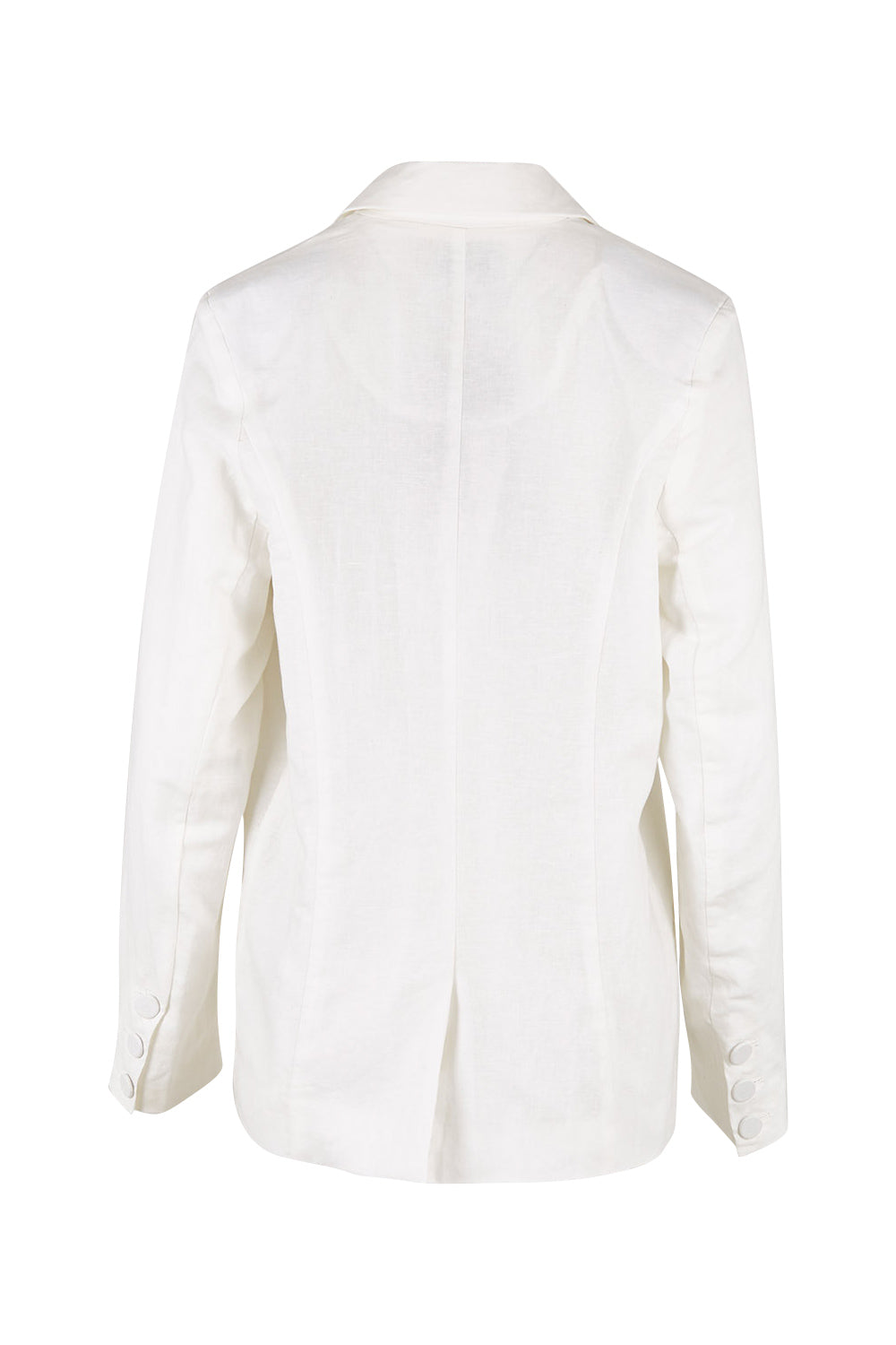 Product shot of the Elevate Jacket in colour White (White), from the back