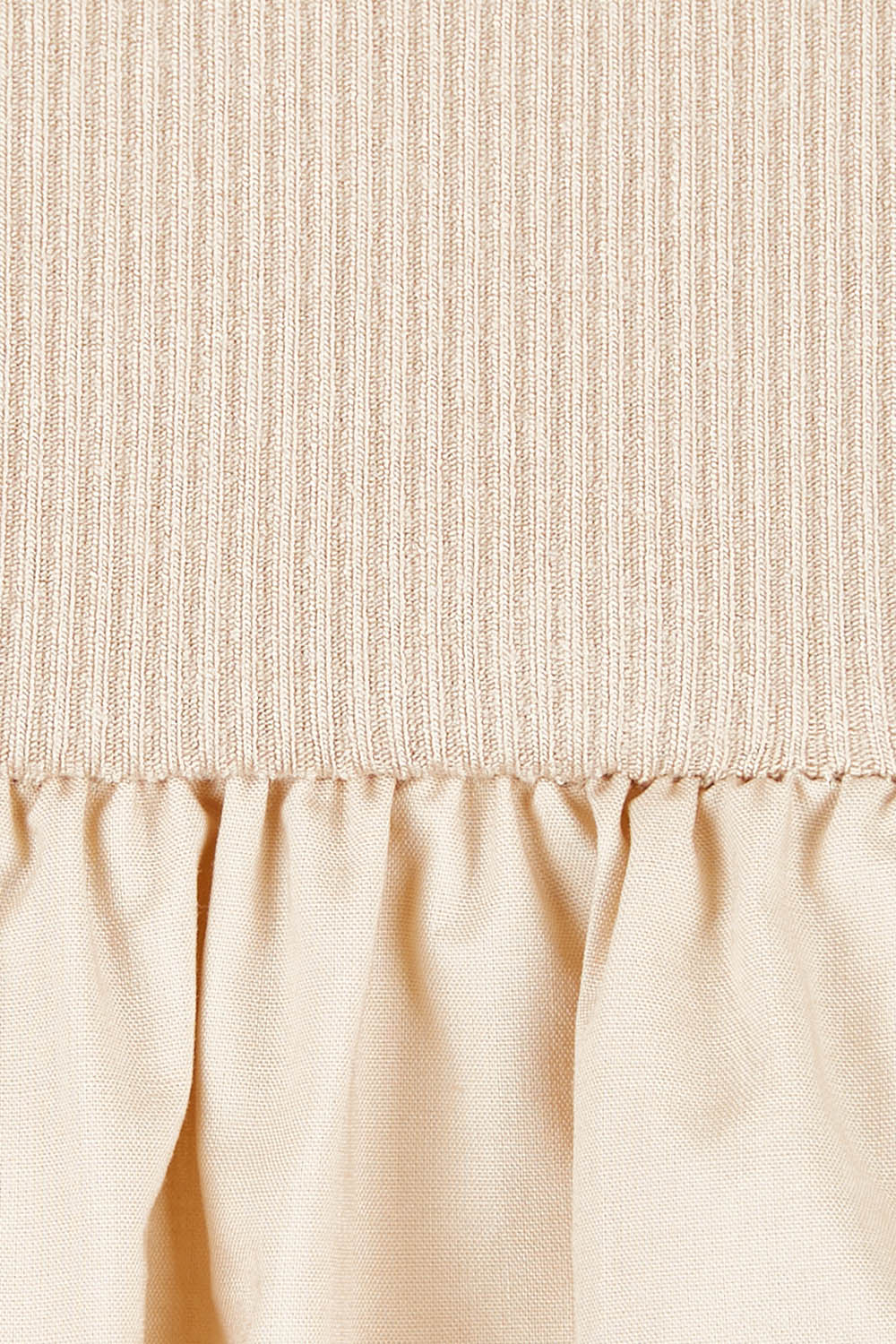 Product shot of the Bella Dress in colour Latte, detail