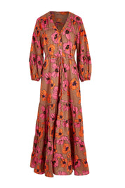 Product shot of the Gertie Dress in colour Bromley, from the front