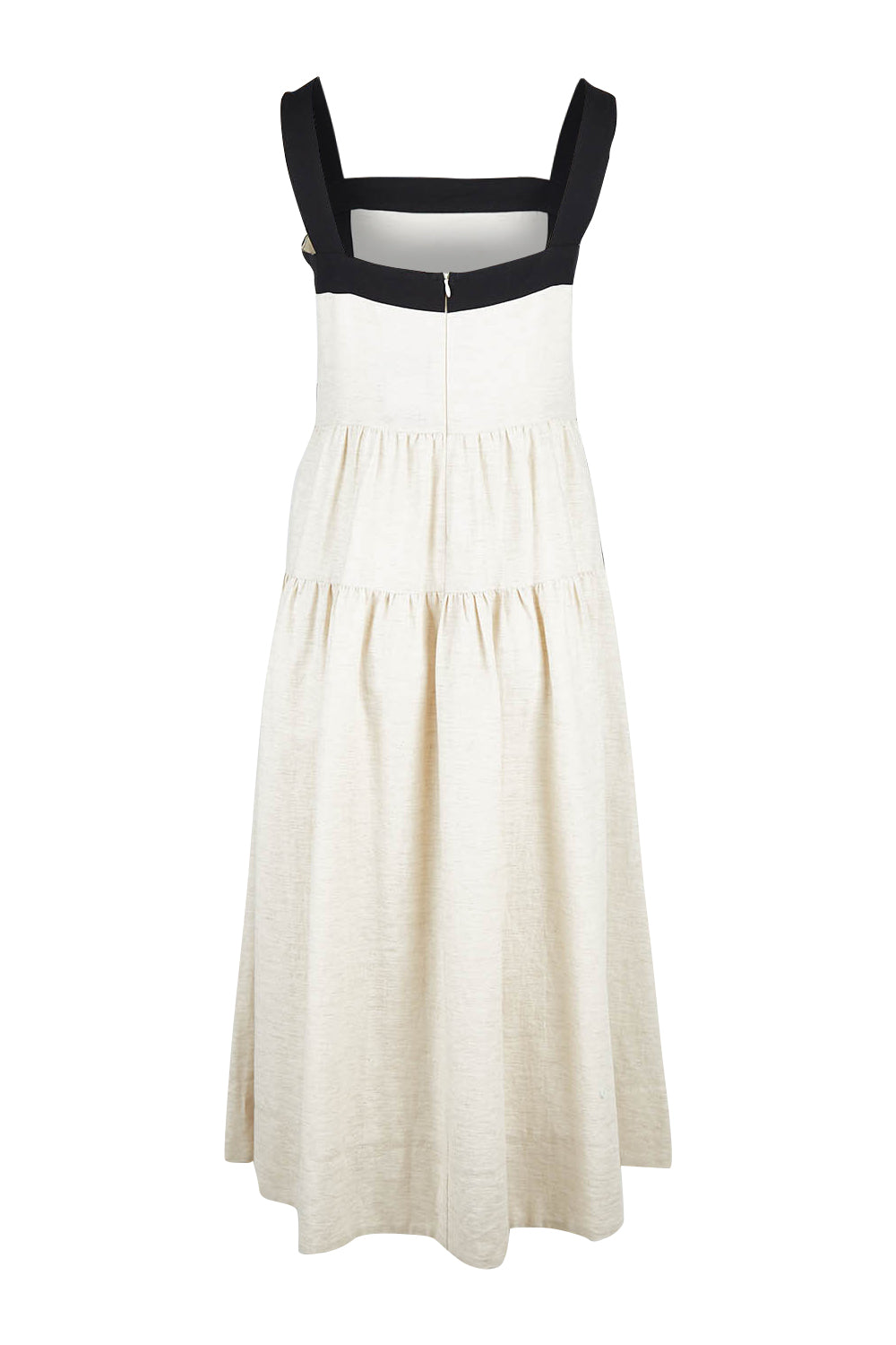 Product shot of the Jolie Dress in colour Naturalblk, from the back