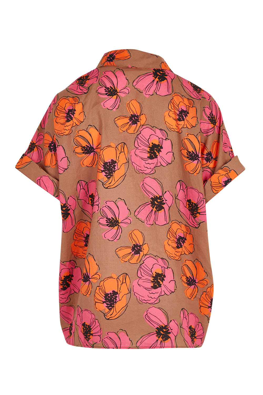 Product shot of the Alice Shirt in colour Bromley, from the back