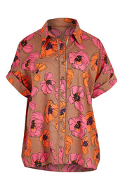Product shot of the Alice Shirt in colour Bromley, from the front