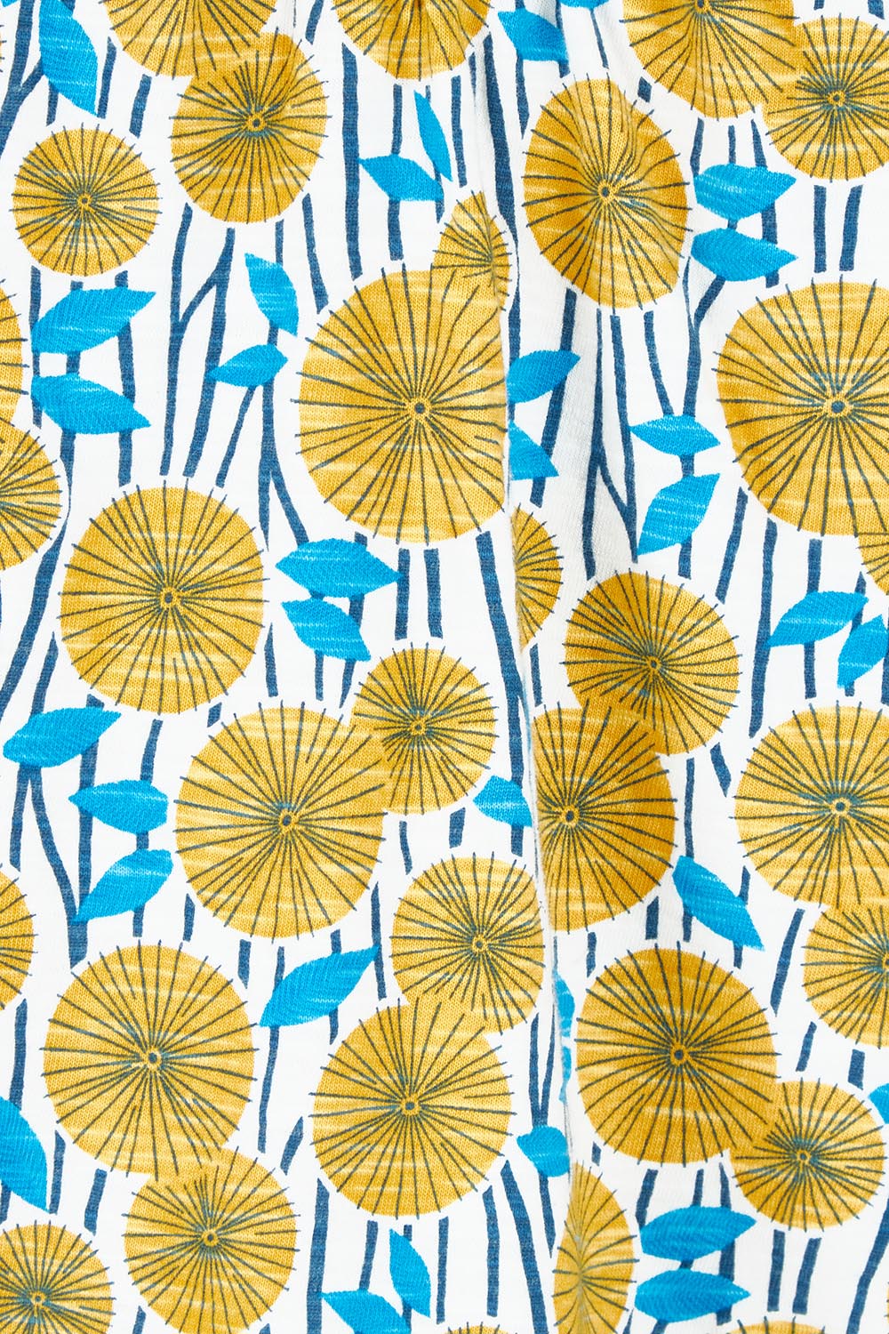 Product shot of the Parasol Cotton Cami in colour Multi, detail