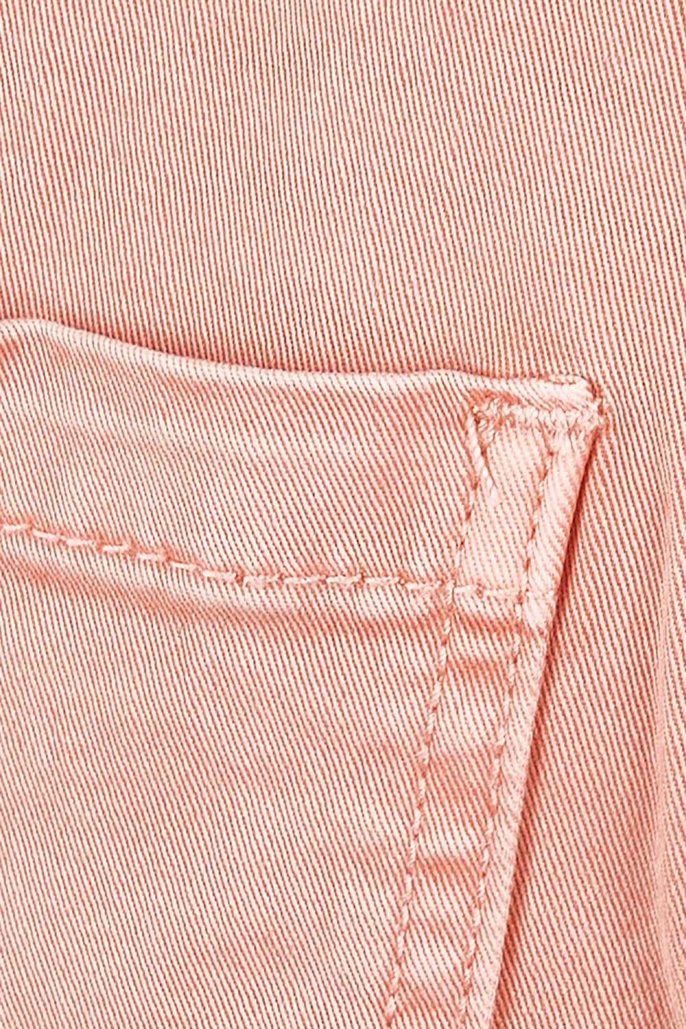 Product shot of the Agatha Jeans in colour Coral (Pink), detail