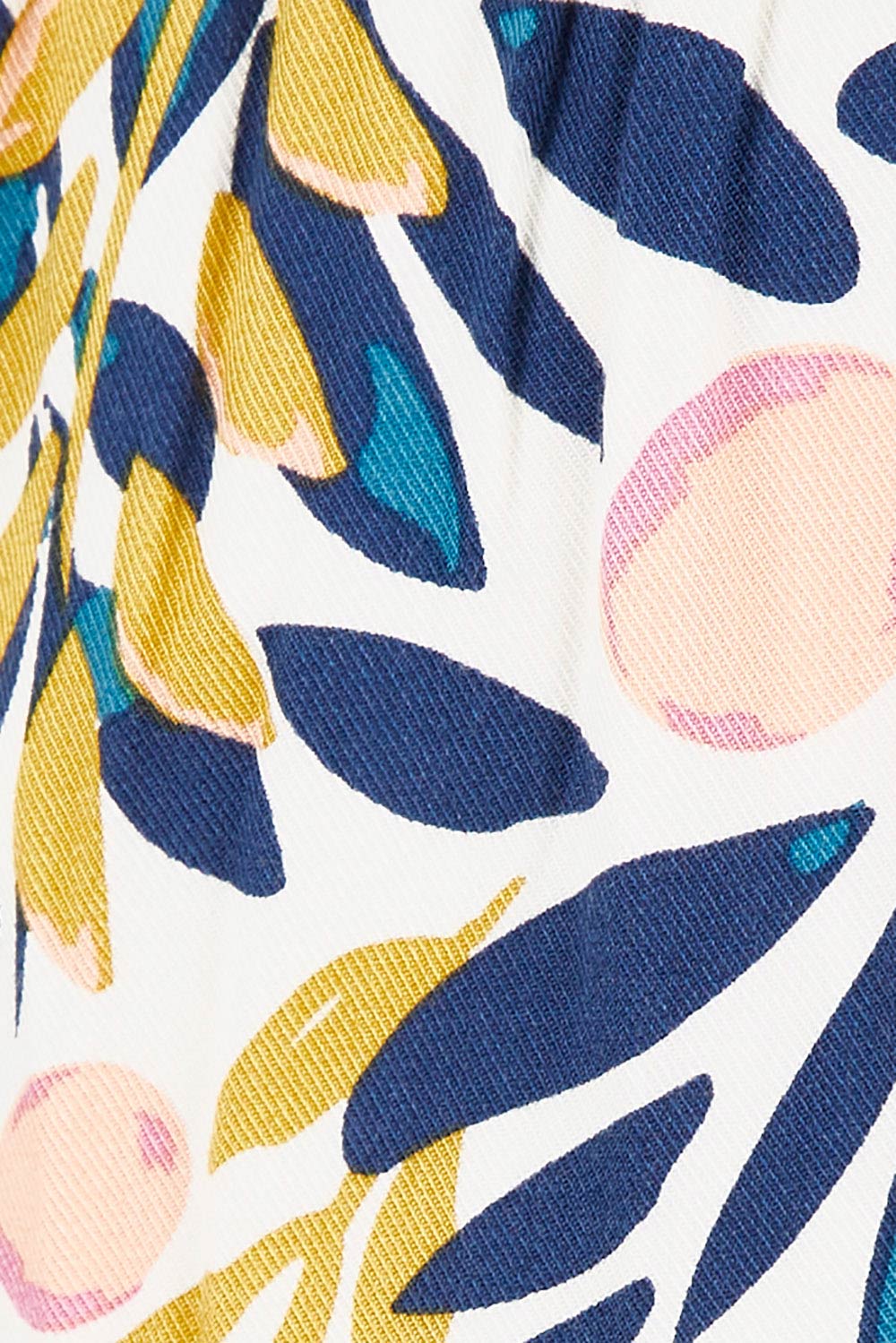 Product shot of the Trailing Maxi Skirt in colour Multi (White), detail