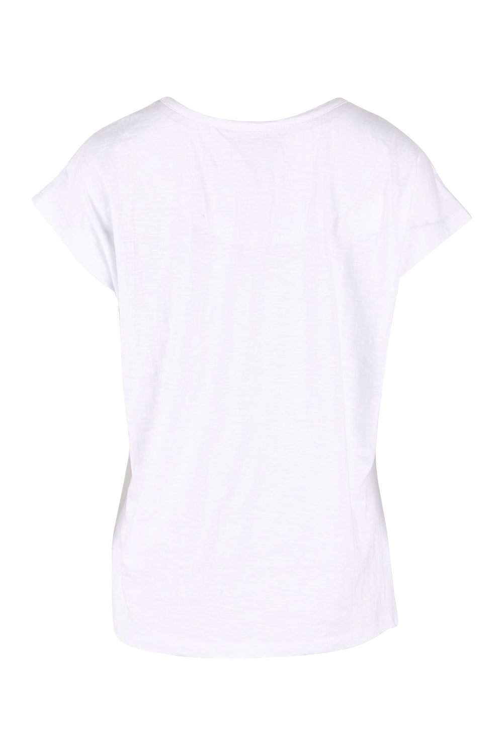 Product shot of the Frida Tshirt in colour White (White), from the back