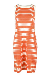 Product shot of the Ava Stripe Sleeveless Dress in colour Stripe, from the front