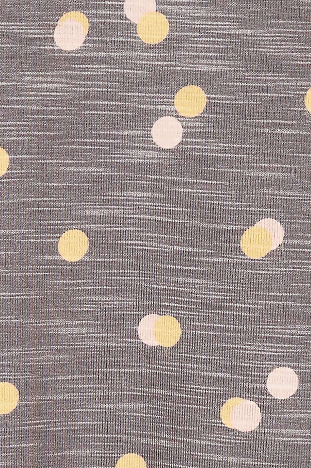 Product shot of the Dotty Loose Fit L/S Top in colour Navy (Blue), detail