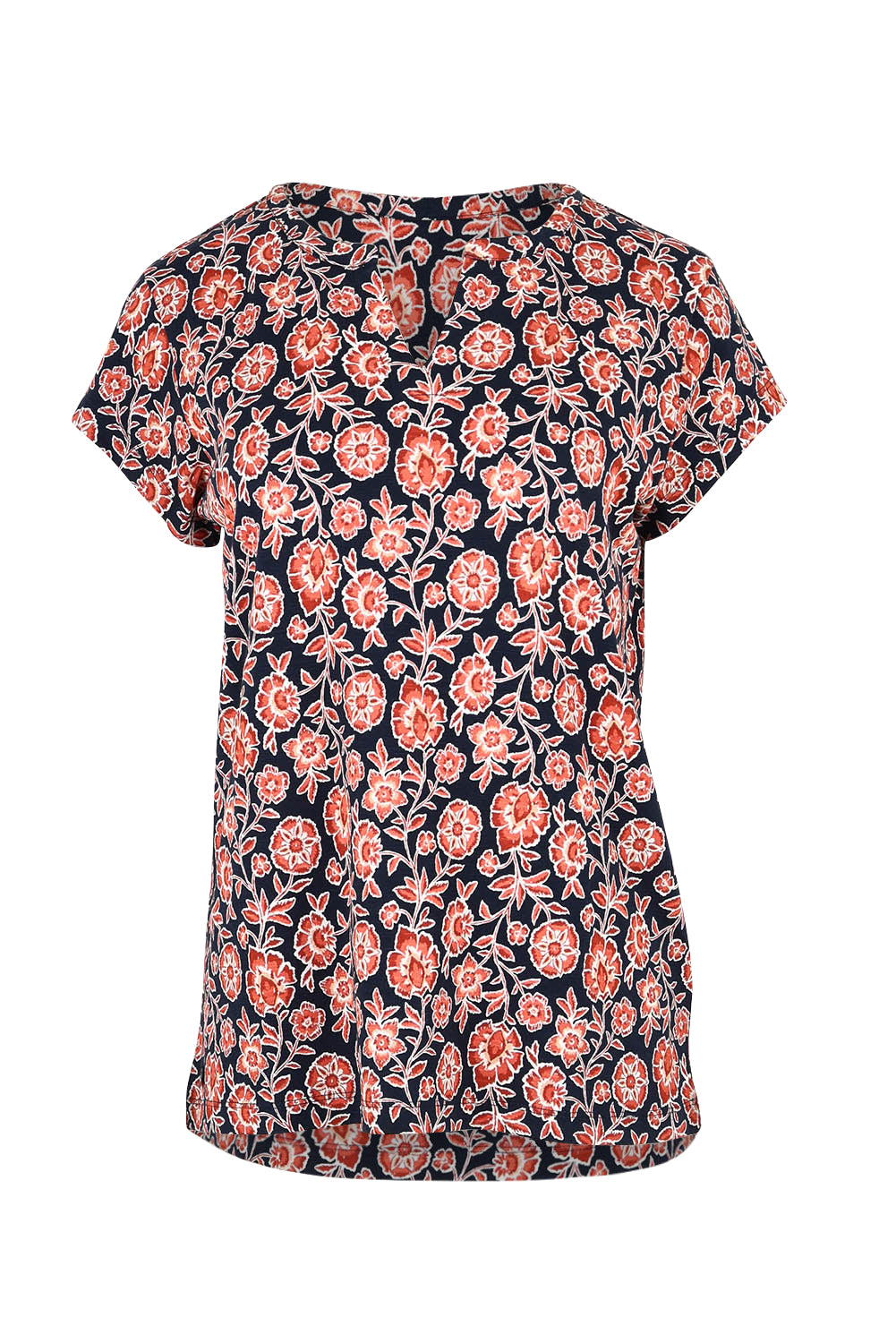 Preloved Boho Floral T Shirt - Multi