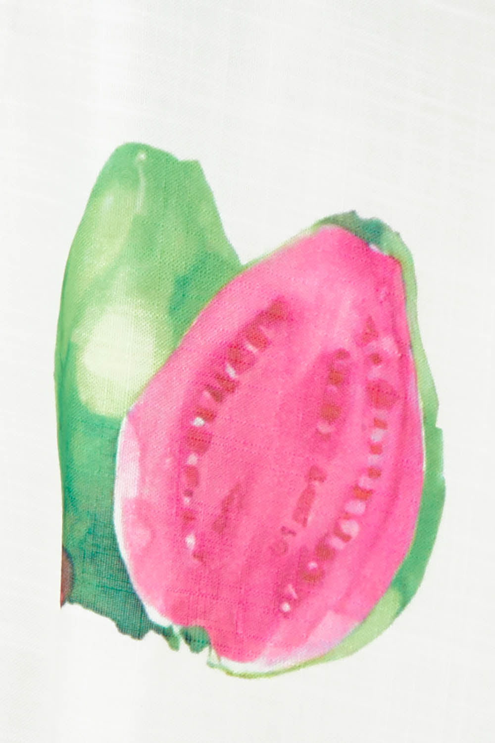 Product shot of the Tutti Fruitti Cotton Maxi Dress in colour Fruit, detail