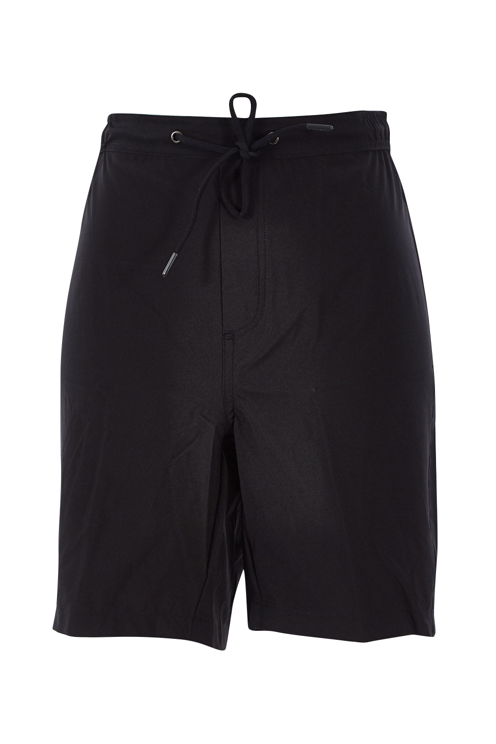 Product shot of the Knee Length Board Short in colour Black (Black), from the front