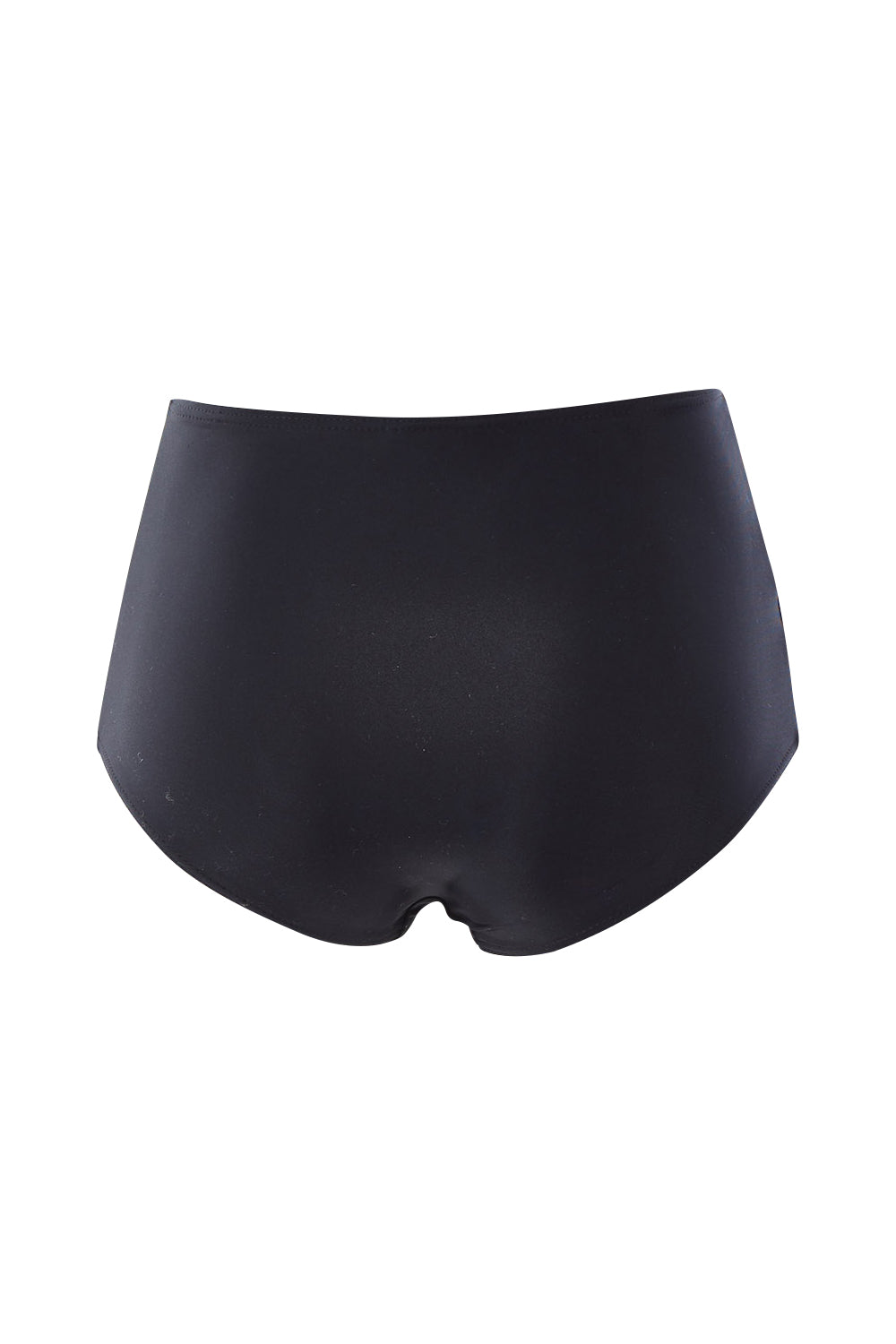 Product shot of the High Waisted Pants in colour Black (Black), from the back