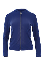 Product shot of the Long Sleeve Rash Vest in colour Navy (Blue), from the front