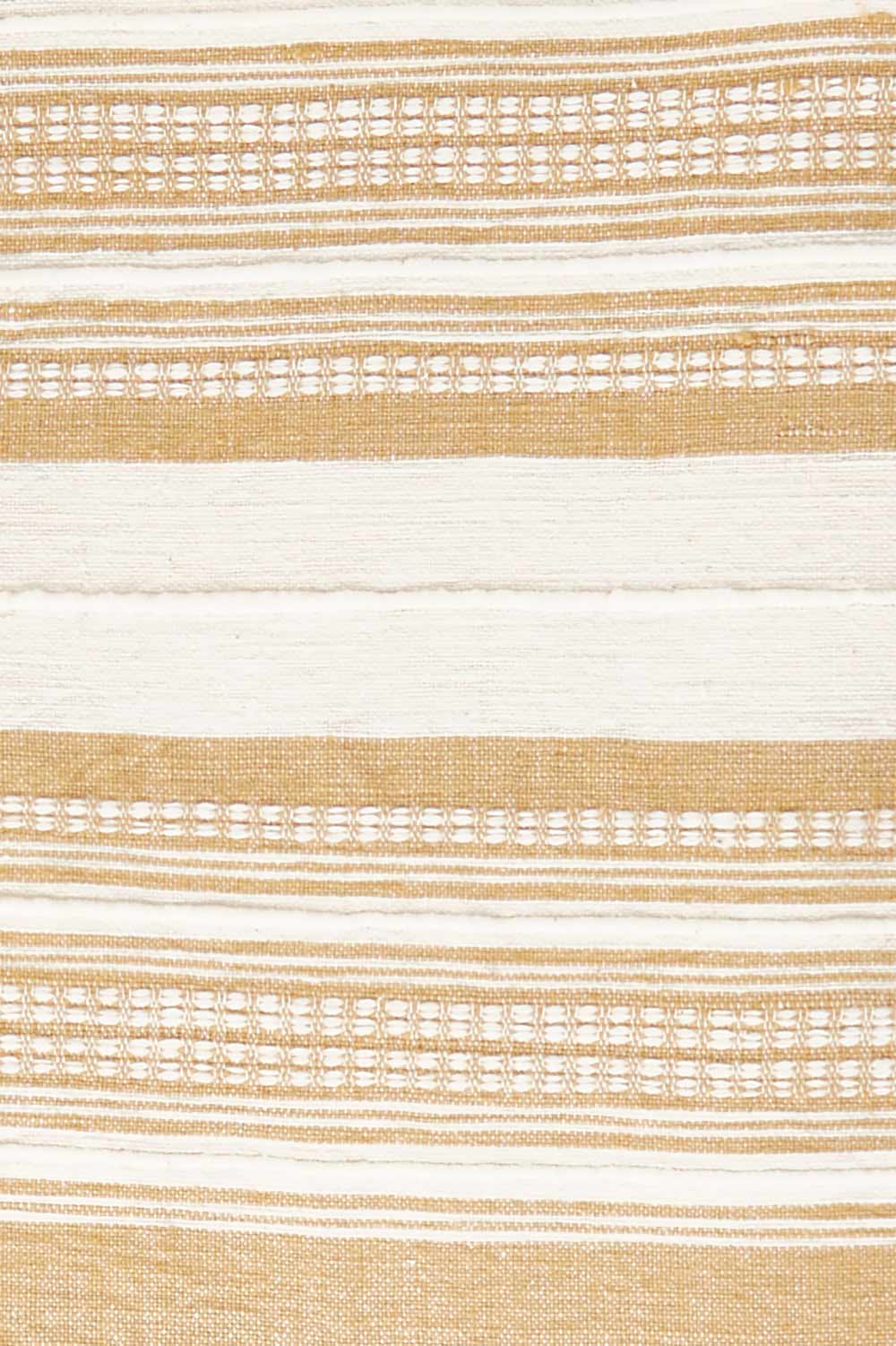 Product shot of the Handwoven Genale Bath Towel in colour Butterscth, detail