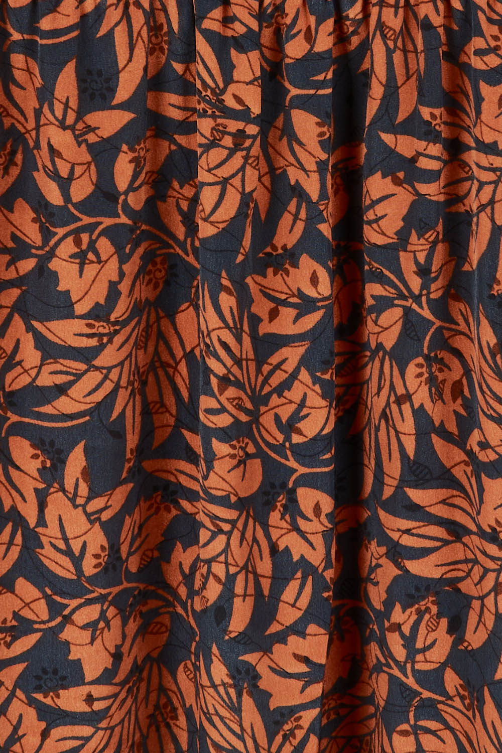 Product shot of the Bodhi L/S Maxi Dress in colour Print (Blue), detail