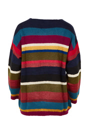 Product shot of the Stripe Sweater in colour Banff, from the back