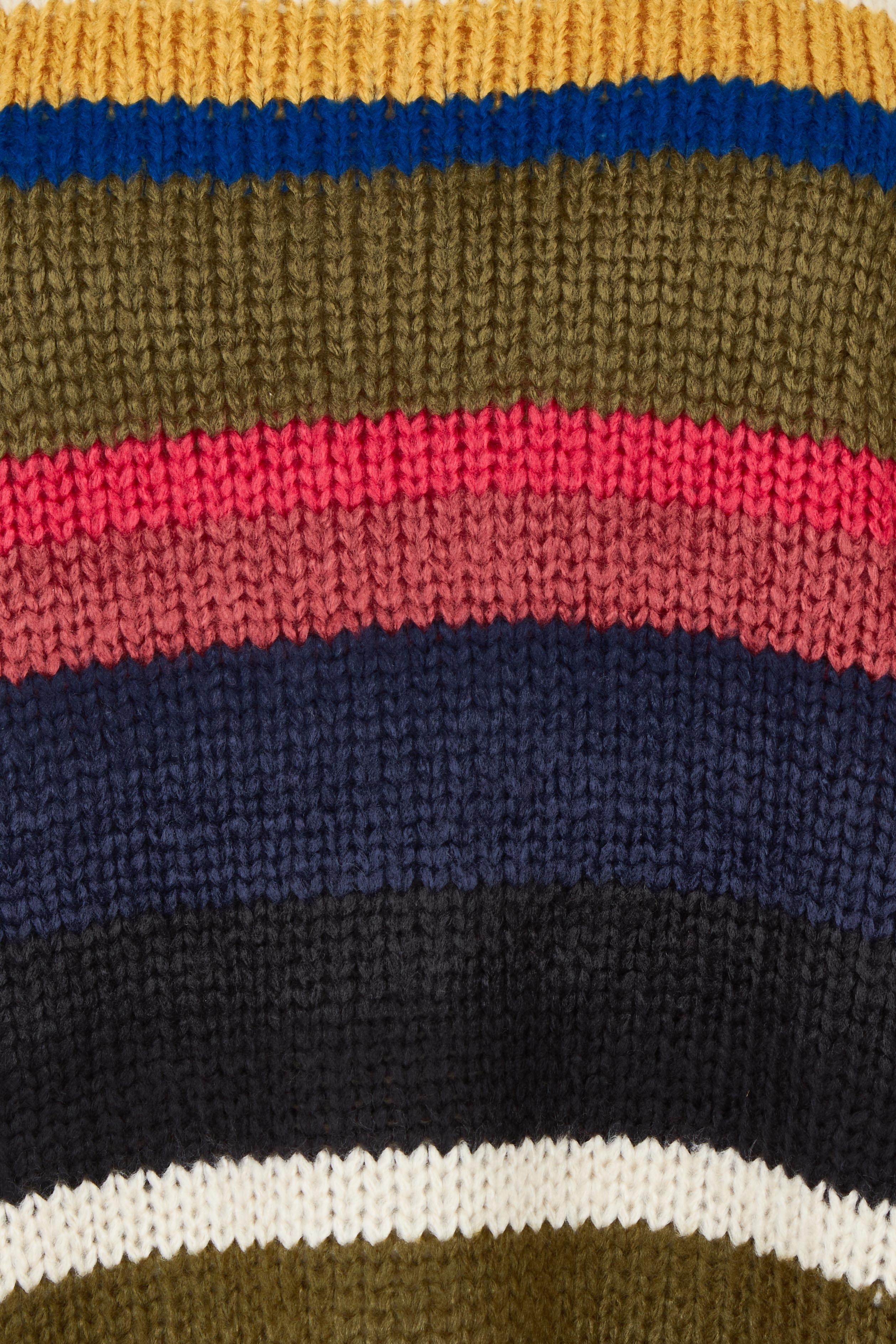 Product shot of the Stripe Sweater in colour Banff, detail