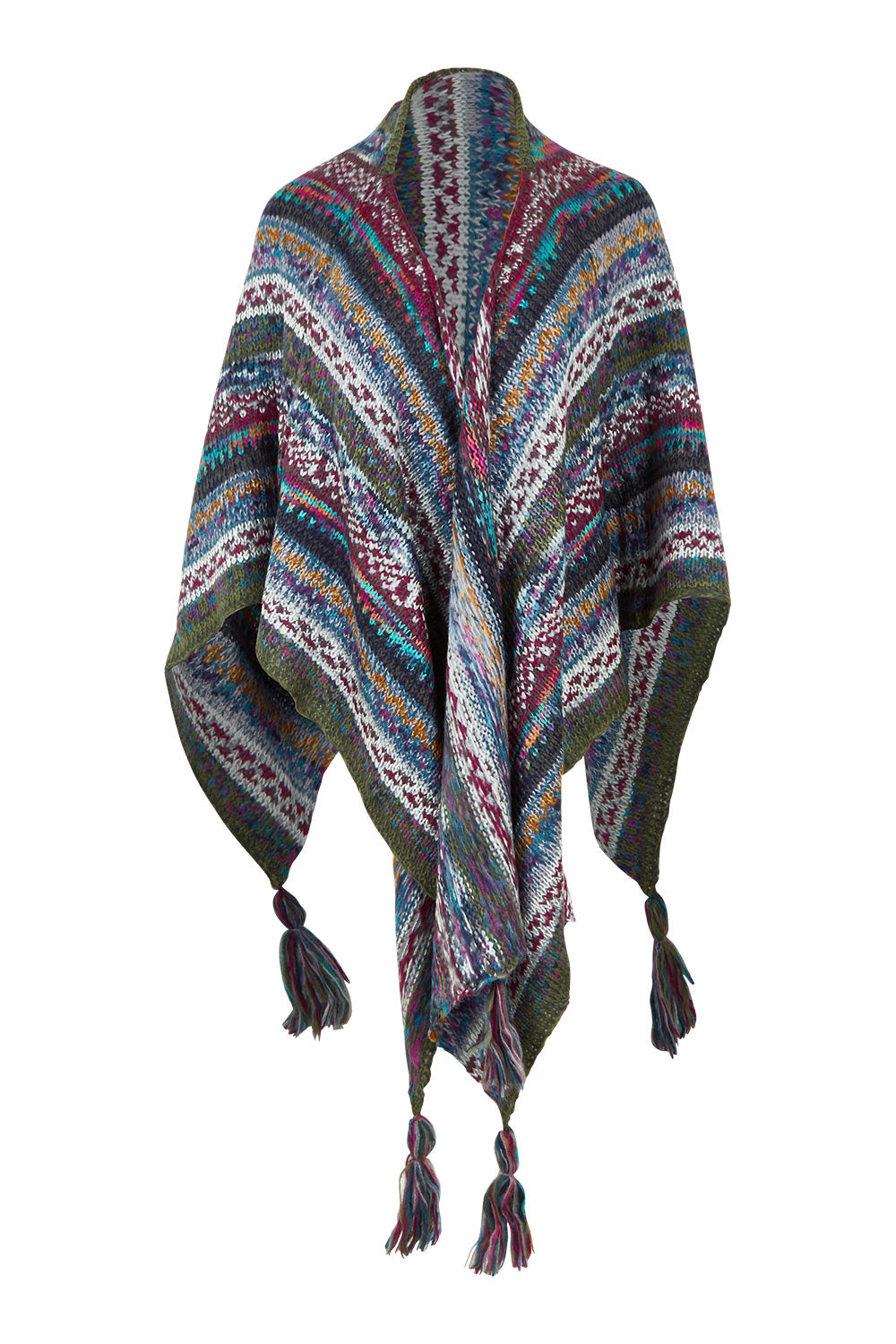 Product shot of the Lugano Wrap in colour Lugano (Blue), from the front