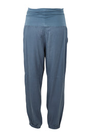 Product shot of the Lyocell Pant in colour Slate (Grey), from the back