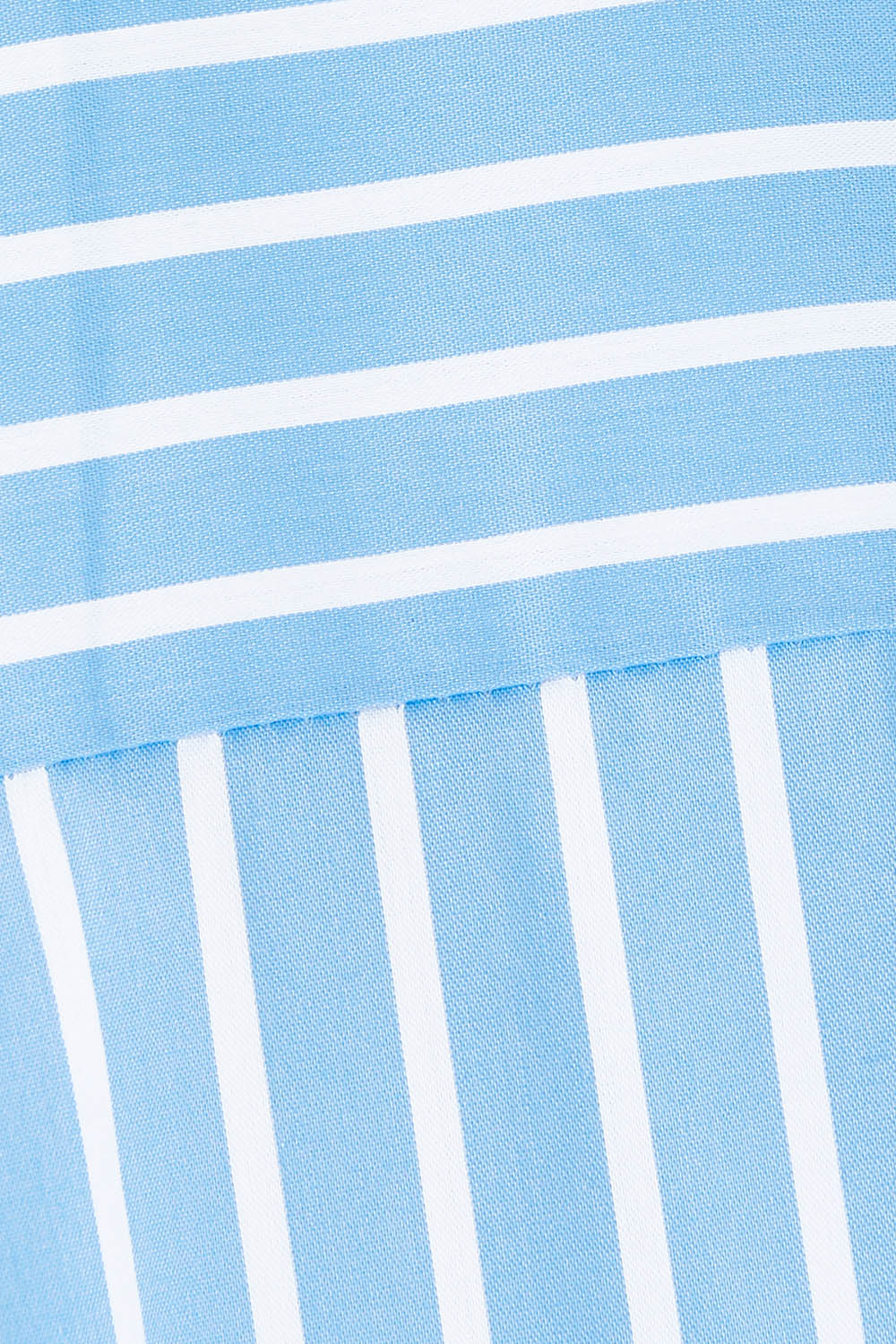 Product shot of the Banda Cotton Button Shirt in colour Bluewhite (Blue), detail