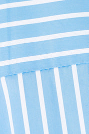 Product shot of the Banda Cotton Button Shirt in colour Bluewhite (Blue), detail