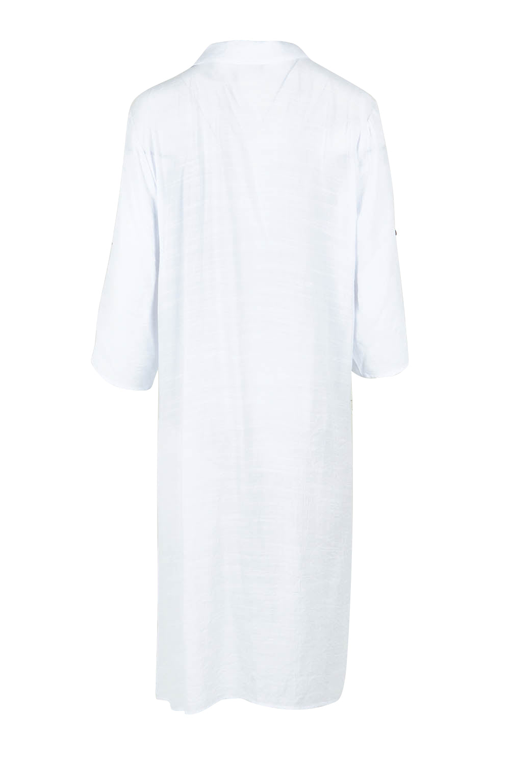 Product shot of the Duster Shirt in colour White (White), from the back