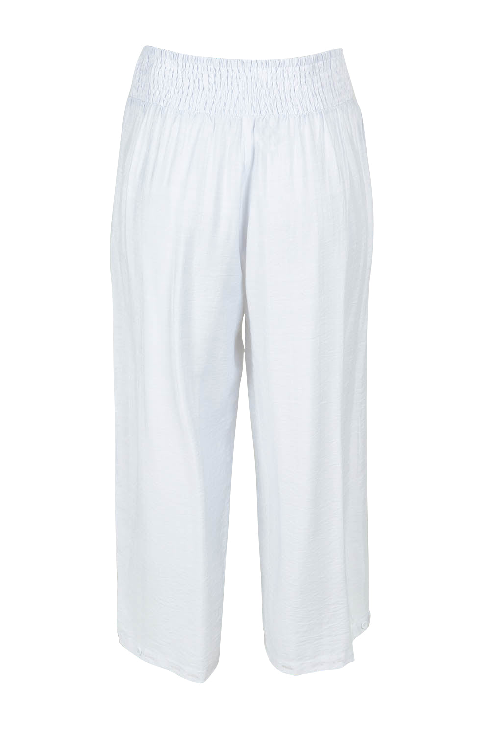 Product shot of the Villa Pant in colour White (White), from the back