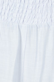 Product shot of the Villa Pant in colour White (White), detail
