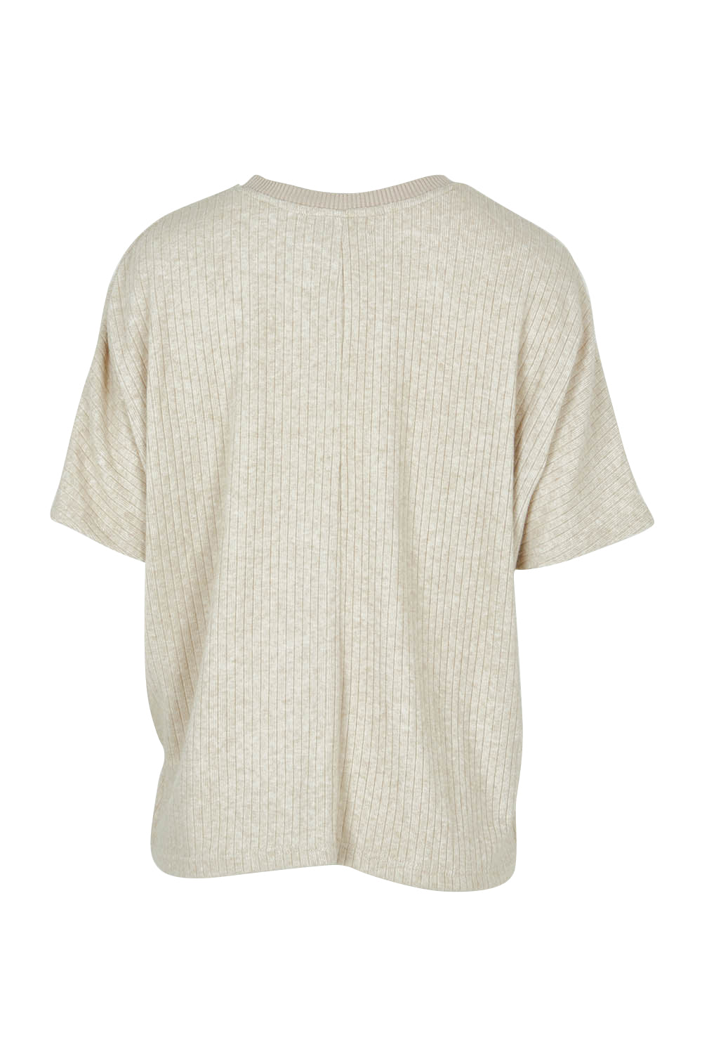 Product shot of the Lounge Top in colour Natural, from the back