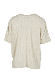 Product shot of the Lounge Top in colour Natural, from the back