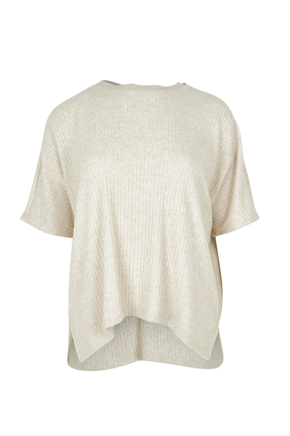 Product shot of the Lounge Top in colour Natural, from the front