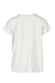 Product shot of the Cross Stitch Cotton Tee in colour Natural, from the back