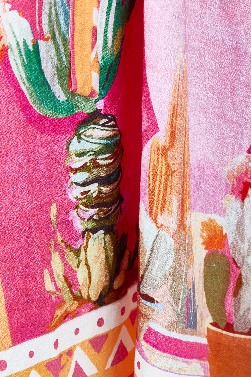 Product shot of the Tulum Dress in colour Pink (Pink), detail