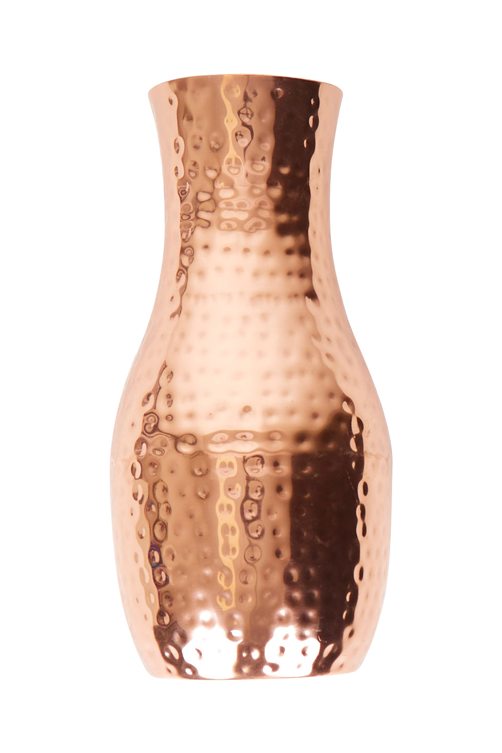 Product shot of the Boxed Hammered Copper Carafe in colour Copper (Metallics), from the front