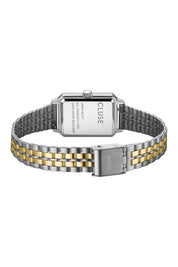 Product shot of the Fluette Bicolour Watch in colour Silvergold (Metallics), from the back