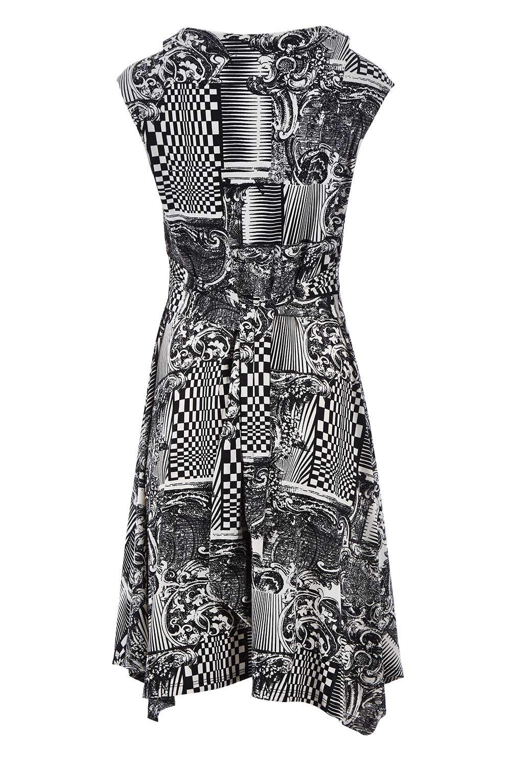 Preloved Fit Flare Dress - Check