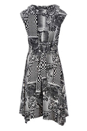 Preloved Fit Flare Dress - Check