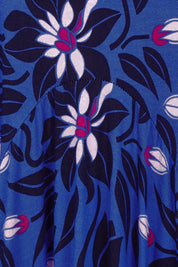 Product shot of The Bounce Dress in colour Blue (Blue), detail