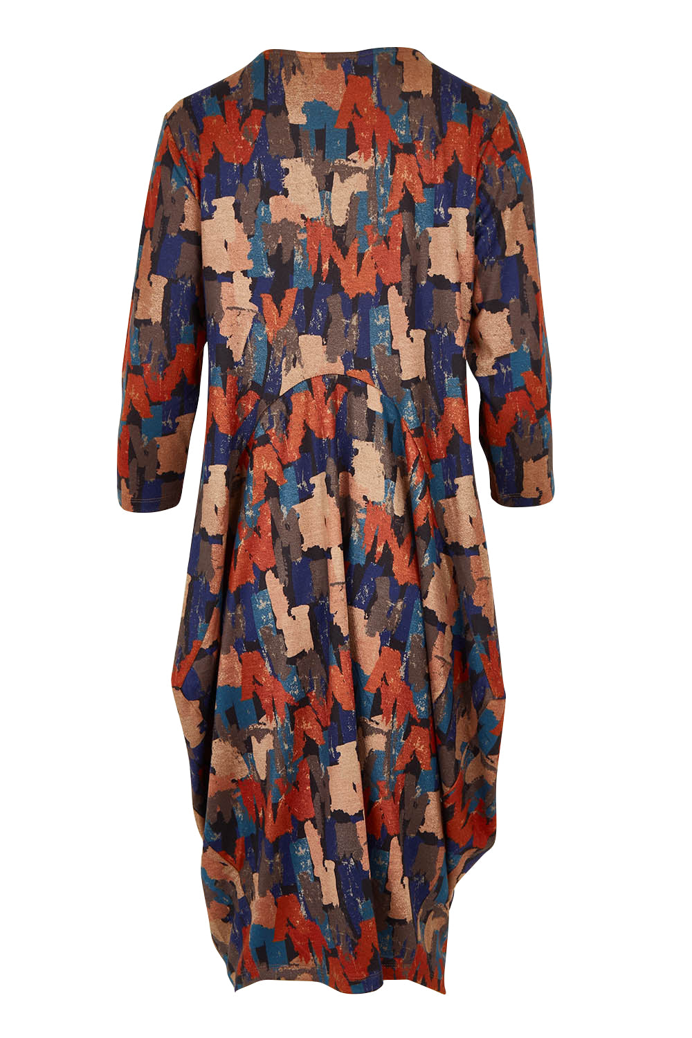 Product shot of the Bounce Dress in colour Multi, from the back