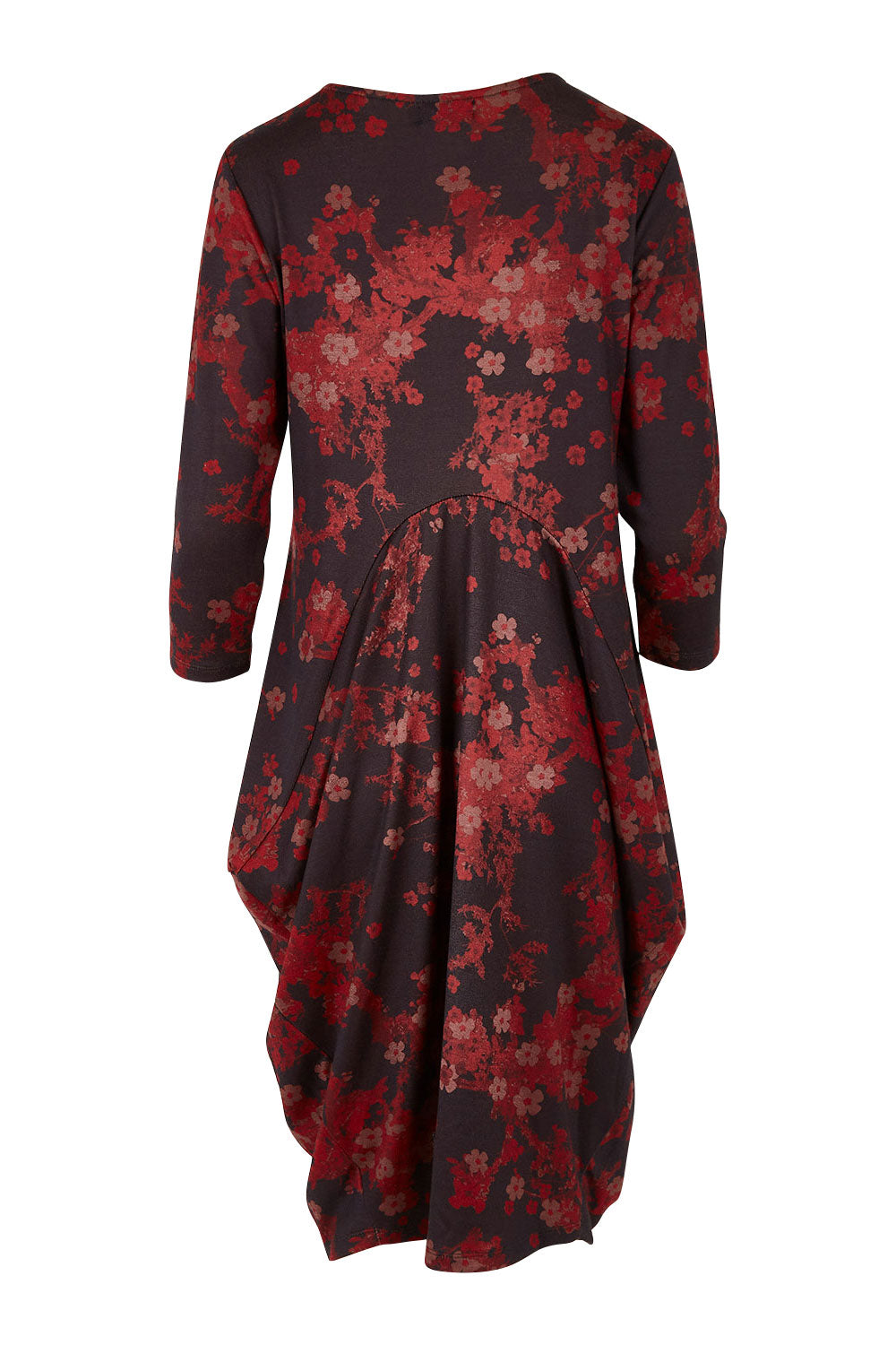 Product shot of the Bounce Dress in colour Paperred (Green), from the back