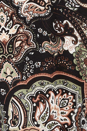 Product shot of the Jo Jo Print Jersey Dress in colour Green (Green), detail
