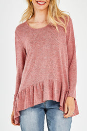 Preloved Ruffle Swing Top - Rose