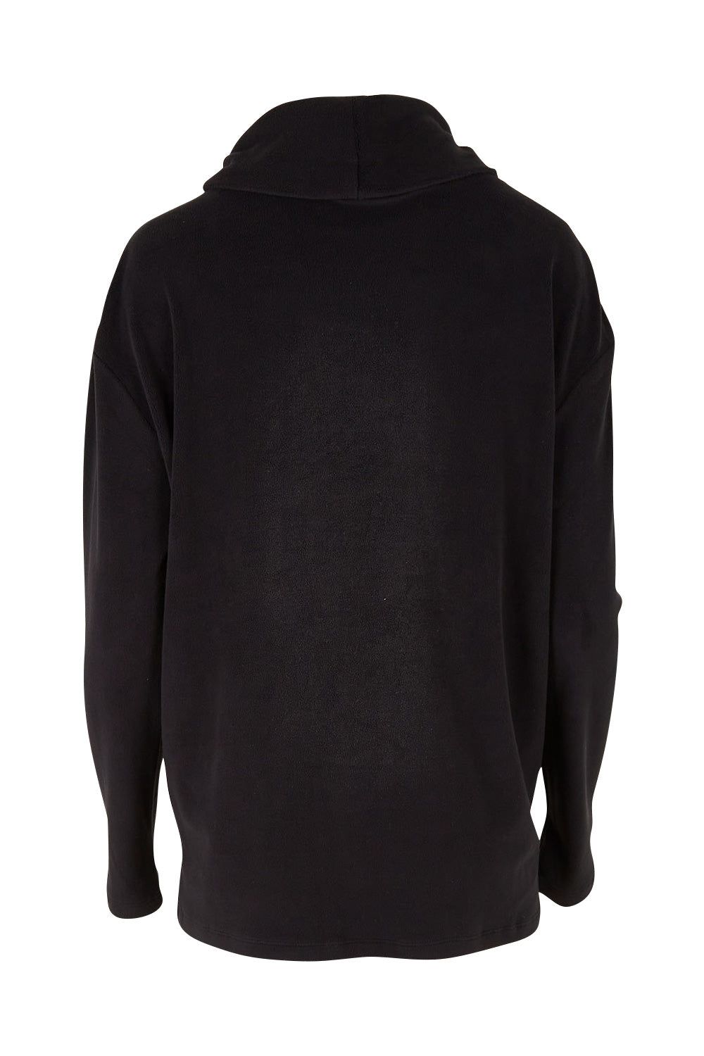 Product shot of the Micro Fleece Cowl in colour Black (Black), from the back