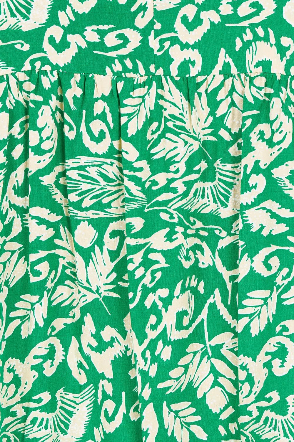 Product shot of the Sun Dress in colour Greentea (Green), detail