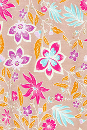 Product shot of the Sun Dress in colour Floral, detail