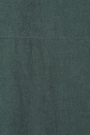 Product shot of the Upcycle Midi Shirt Dress in colour Forest (Green), detail