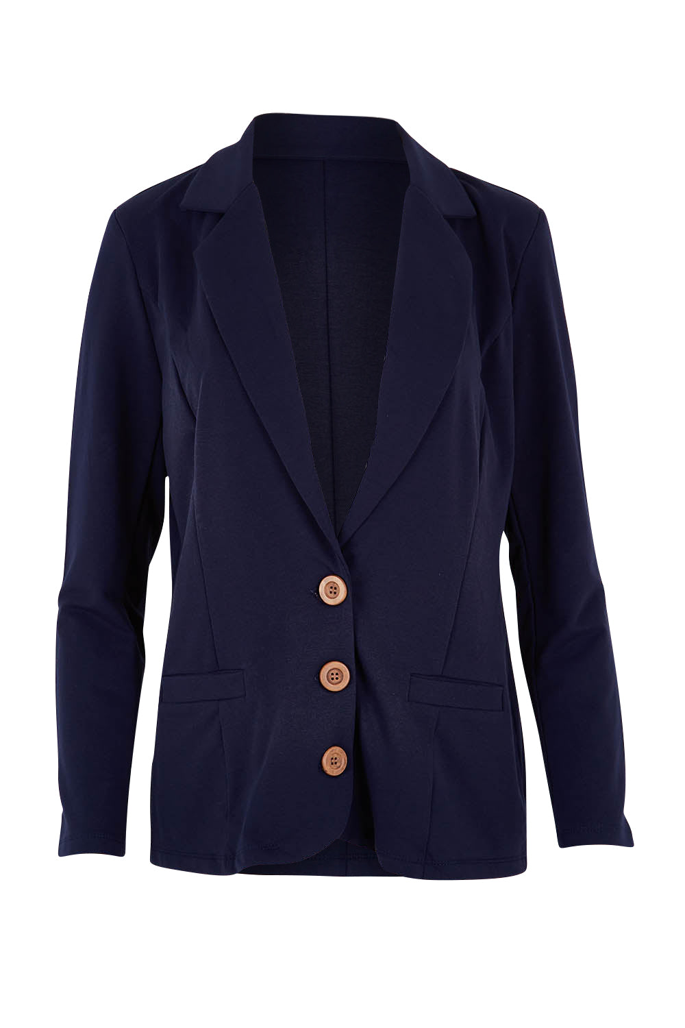 Product shot of the Polo Pleasure Jacket in colour Navy (Blue), from the front