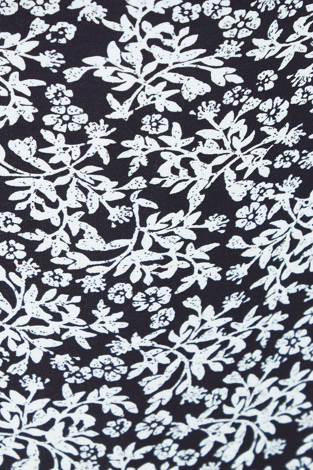 Product shot of the Ditsy Delight Forgiveness in colour Blkwhite (Blue), detail